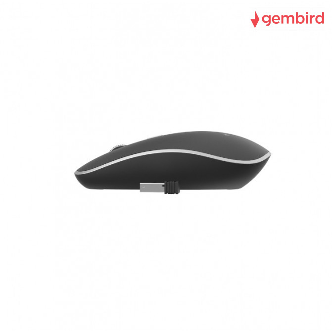 Мышь Gembird Wireless MUSW-4B-01, Optical, 800-1600 dpi, 4 buttons, Ambidextrous, 1xAA, Black