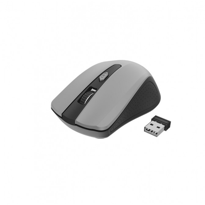 Мышь Gembird Wireless MUSW-4B-04-BG Optical 800-1600 dpi 4 buttons, Ambidextrous, 2xAAA, Black/Grey