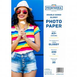 Hârtie foto A3+ 230gr Lucioasă Față dublă 20 foi