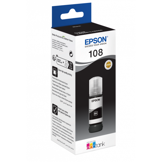 Чернила Epson Original C13T09C14A (108) Black