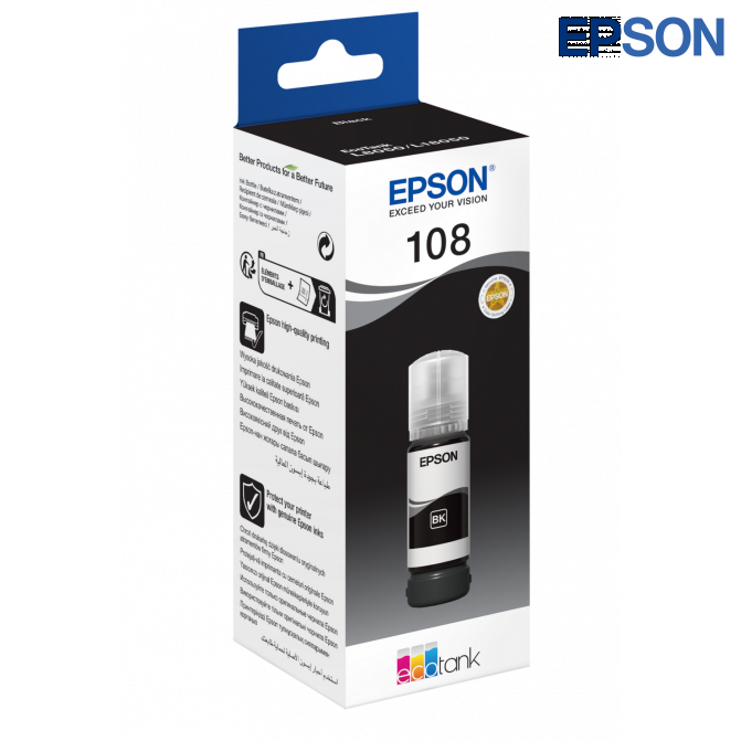 Cerneala Epson Originala C13T09C14A (108) L8050/L18050 Black