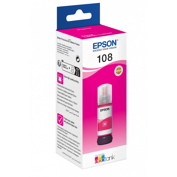 Чернила Epson Original C13T09C34A (108) L8050/L18050 Magenta