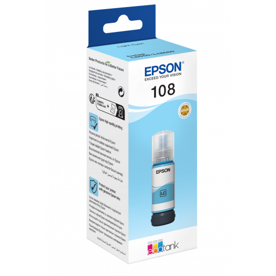 Чернила Epson Original C13T09C54A (108) Light Cyan