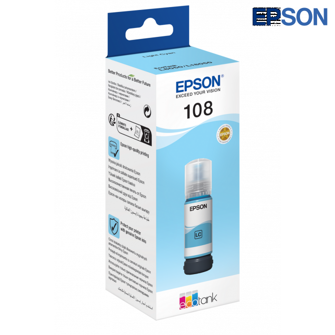 Cerneala Epson Originala C13T09C54A (108) L8050/L18050 Light Cyan