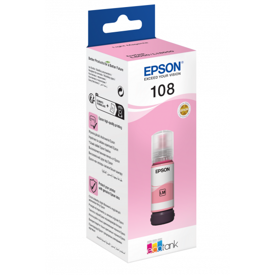 Чернила Epson Original C13T09C64A (108) Light Magenta