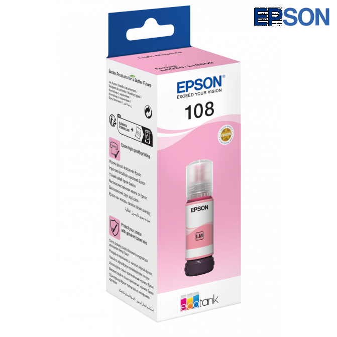 Cerneala Epson Originala C13T09C64A (108) L8050/L18050 Light Magenta