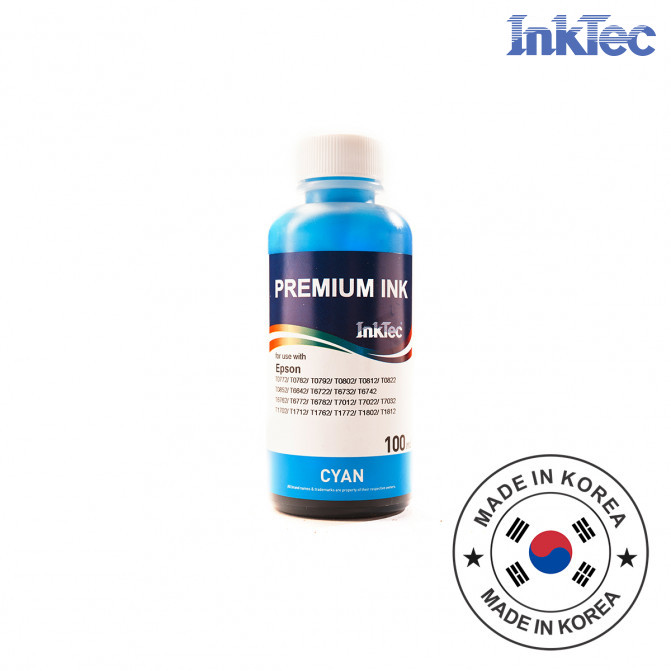 Чернила InkTec Epson 100 мл Cyan E0017-100MC