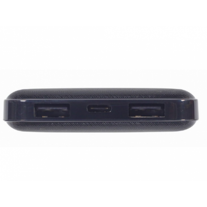 Повербанк 10000mAh Gembird PB10-02, LED battery status indicator, 2 x USB-AF, 5.0 V DC, 2.4 A, 12.0 W