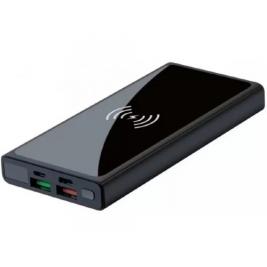 Powerrbank 10000mAh  XO PR141, 2 x USB-A + 2 x USB-C, QC22.5W+PD20W+Wireless 15W, Black
