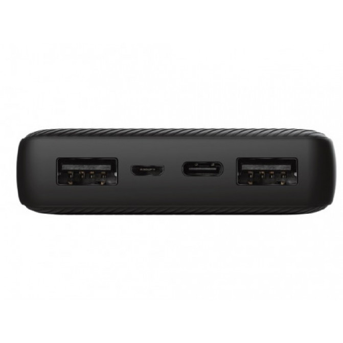 Повербанк 15000mAh Trust Primo Eco, Black, Fast-charge with maximum speed via USB-C (15W) or USB-A (12W). Charging speed varies between devices
