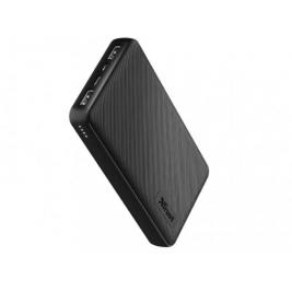 Powerrbank 20000mAh Trust Primo Eco, Black, Fast-charge with maximum speed via USB-C (15W) or USB-A (12W). Charging speed varies between devices