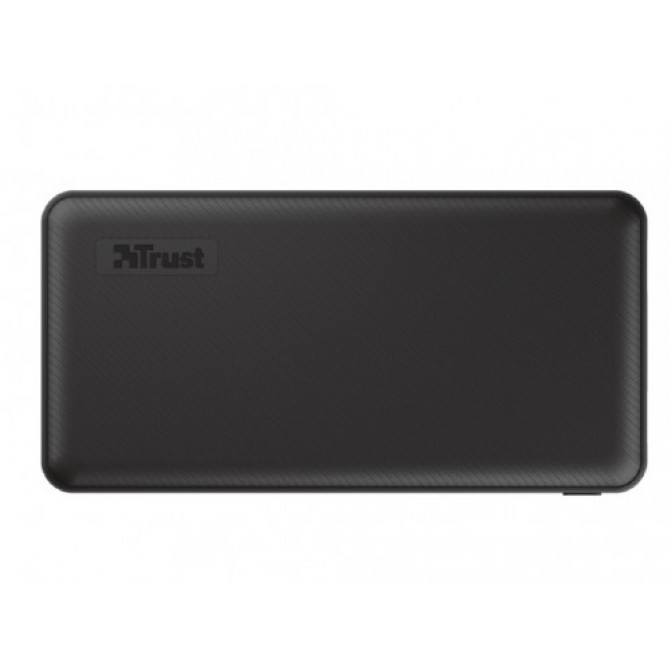 Повербанк 20000mAh Trust Primo Eco, Black, Fast-charge with maximum speed via USB-C (15W) or USB-A (12W). Charging speed varies between devices