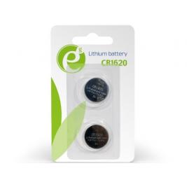 Батарейки Gembird Button cell CR1620, 2pcs, High performance and long lifetime