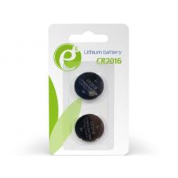 Батарейки Gembird Button cell CR2016, 2pcs, High performance and long lifetime