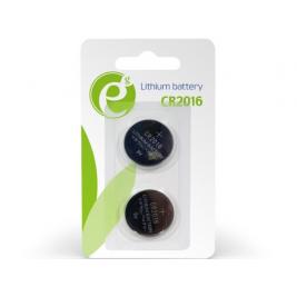 Батарейки Gembird Button cell CR2016, 2pcs, High performance and long lifetime