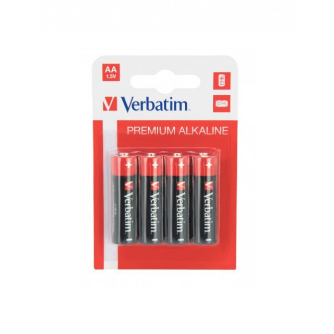 Батарейки Verbatim Alcaline AAA LR03, 4pcs, Blister pack