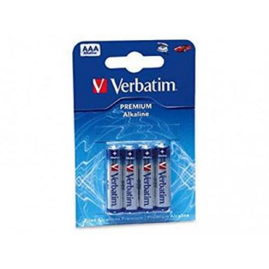 Батарейки Verbatim Alcaline Battery  AAA, 4pcs, Blister pack