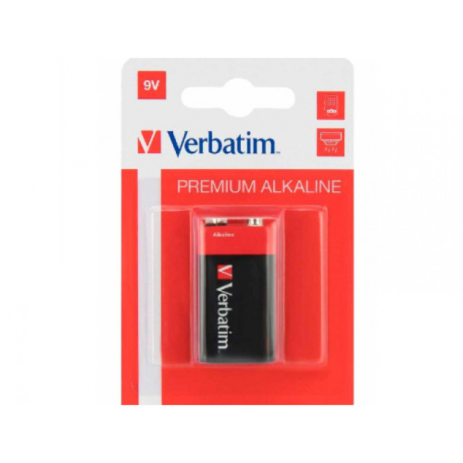 Батарейки Verbatim Alcaline Crona 9V, 1pcs