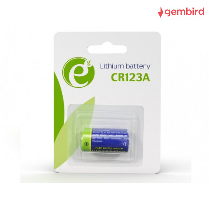 Батарейки Gembird CR123 Lithium blister