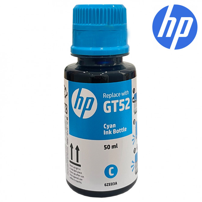 Чернила HP Original GT52s Cyan (6ZE03A) 50ml