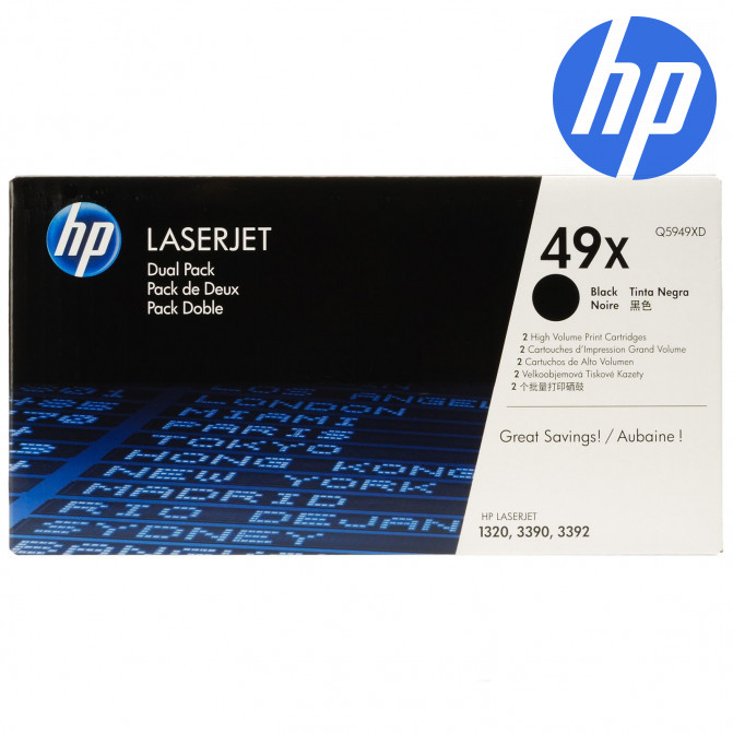 Картридж лазерный HP LJ Q5949X Dual Pack (Q5949XD) Black Original