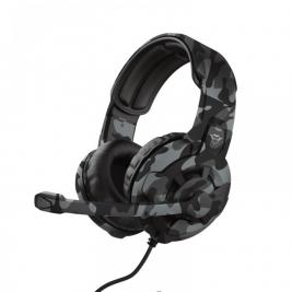 Căști Trust GXT 411K, de gaming cu microfon și control de volum, Black Camo,