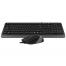 Tastatura + Mouse A4Tech F1010, Laser Engraving, Splash Proof, 1600 dpi, 4 buttons, Black/Grey, USB