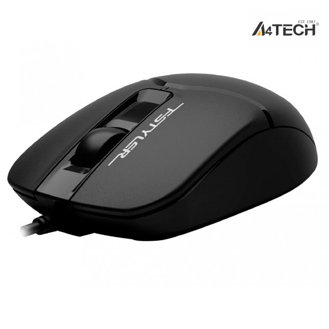 Tastatura + Mouse A4Tech F1512, Laser Engraving, Splash Proof, 1200 dpi, 3 buttons, Black, USB