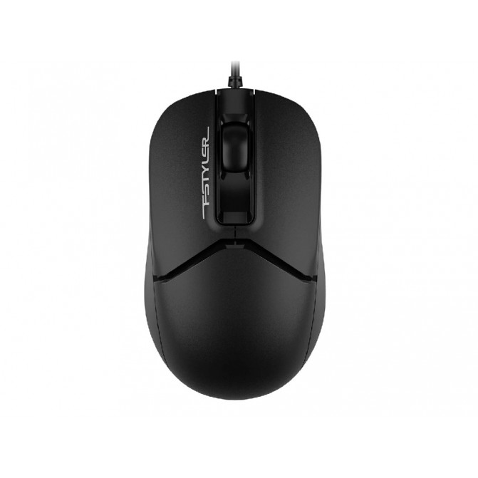 Tastatura + Mouse A4Tech F1512, Laser Engraving, Splash Proof, 1200 dpi, 3 buttons, Black, USB