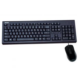 Клавиатура + Мышь Asus U2000, Multimedia, Elegant style, Silent, Solid construction, Black, USB