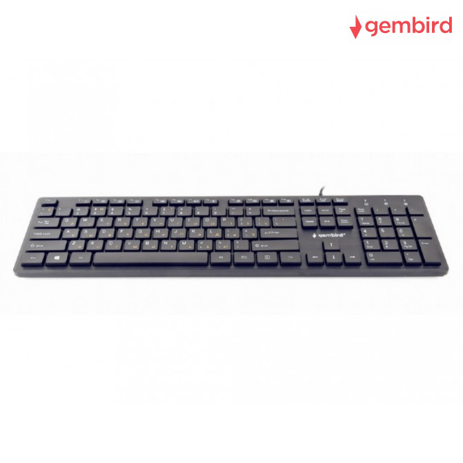 Tastatura Gembird KB-MCH-03, Slimline, Silent, Fn key, chocolate type keys, Black, USB