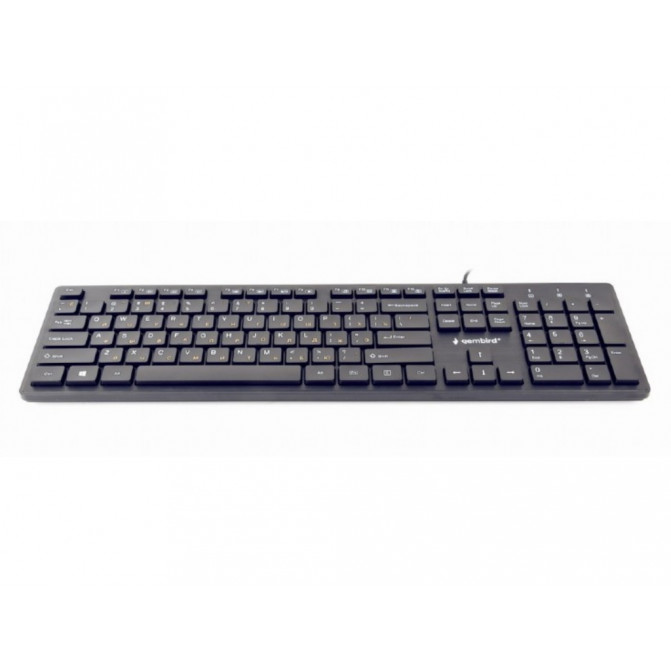 Tastatura Gembird KB-MCH-03, Slimline, Silent, Fn key, chocolate type keys, Black, USB