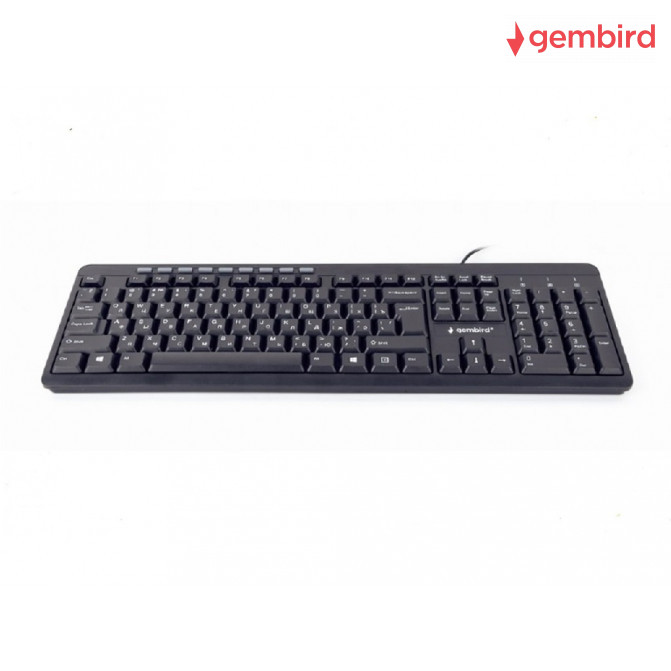 Клавиатура Gembird KB-UM-106, Multimedia, Silent, Black, USB