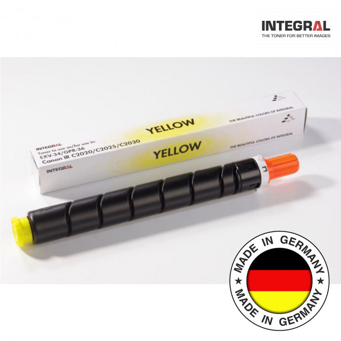 Тонер картридж Canon C-EXV34/GPR36 IR Advance C2020/C2025/C2030 Yellow 19K Integral