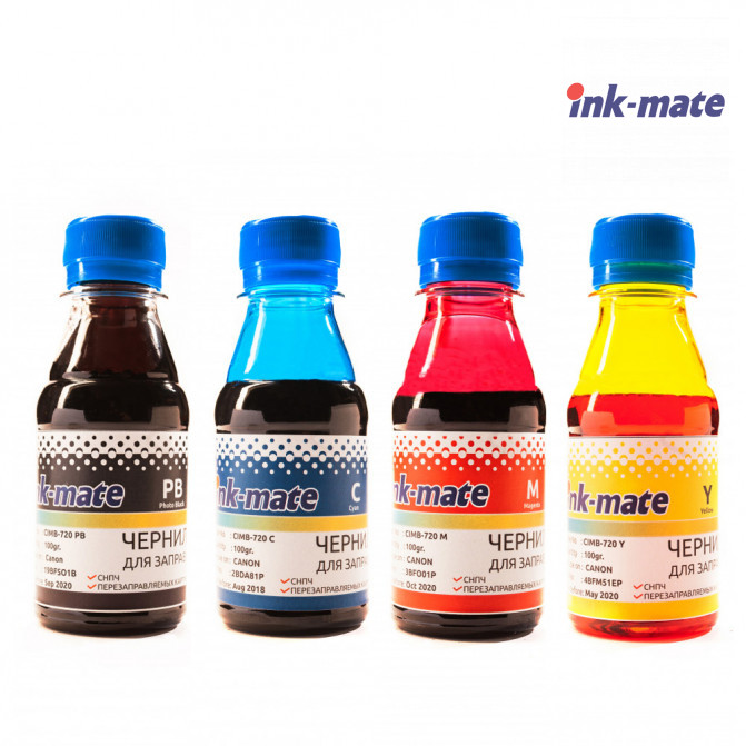 Чернила InkMate для фотопечати на Canon 100 мл (4 цвета) CIMB-276