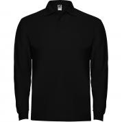Tricou pentru bărbați Roly Polo ESTRELLA L/S BLACK XL