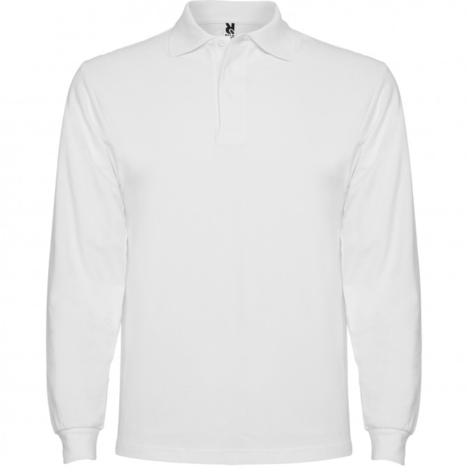 Мужская футболка Roly Polo ESTRELLA L/S WHITE S