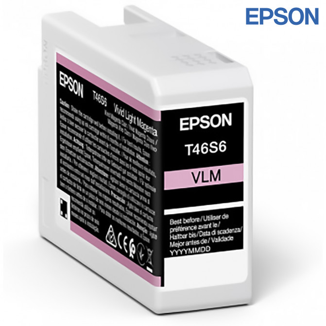 Cartuș cu jet de cerneală Epson T46S6 UltraChrome PRO 10 Vivid Light Magenta Original