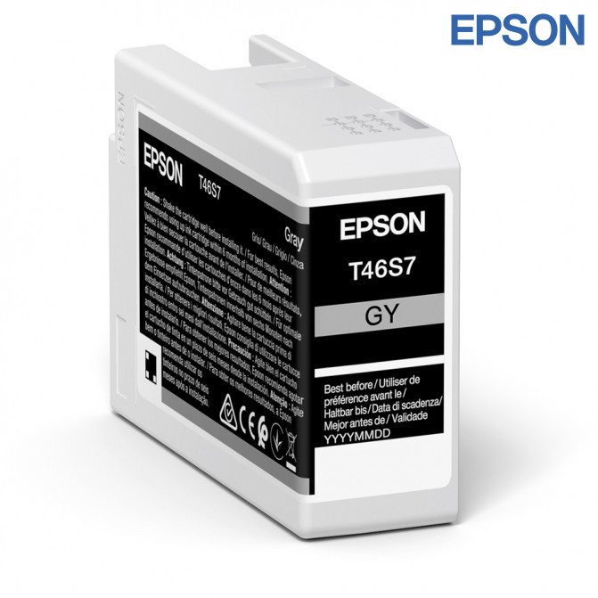 Cartuș cu jet de cerneală Epson T46S7 UltraChrome PRO 10 Gray Original