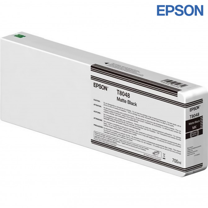 Cartuș cu jet de cerneală Epson UltraChrome HDX/HD T804800 (700ml) Matte Black Original