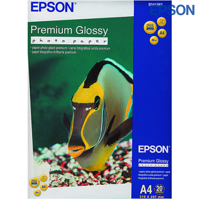 Hârtie foto A4 255gr Lucioasă Premium  50 foi Epson C13S041624