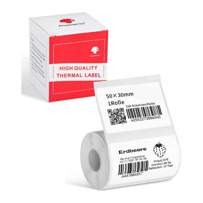 Этикетки 50мм*30мм WP5030-230 (230 этик/рул) AIMO (High Quality Label Paper)