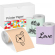 Этикетки 50мм*3.5м (Q12-RMSMLL) 3 Rolls, Green Purple Orange AIMO (Paper Roll)