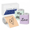 Этикетки 50мм*3.5м (Q12-RMSMLL) 3 Rolls, Green Purple Orange AIMO (Paper Roll) T02