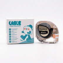 Картридж с лентой Label Dymo 91207 LetraTag/AIMO Q5-334 12mm*4m Gold on Black for P12,P12 Pro