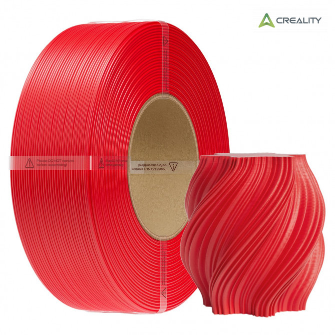 Filament PETG Red, Creality, CR-PETG, (fără bobină), 1kg pentru imprimanta 3D