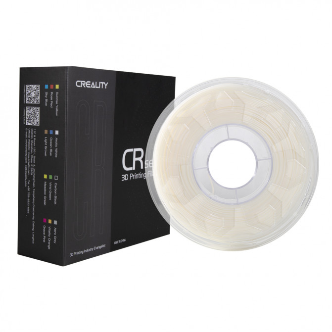 Filament pentru imprimanta 3D Creality, CR-PLA, White, 1.75 мм, 1кг