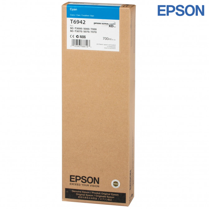 Cartuș cu jet de cerneală Epson T694200 Cyan (700ml) Original