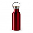 Bidon pentru sublimare BOINA  4039 din oțel inoxidabil 304 și bambus 650ml. rosu