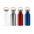 Bidon pentru sublimare BOINA  4039 din oțel inoxidabil 304 și bambus 650ml. gri